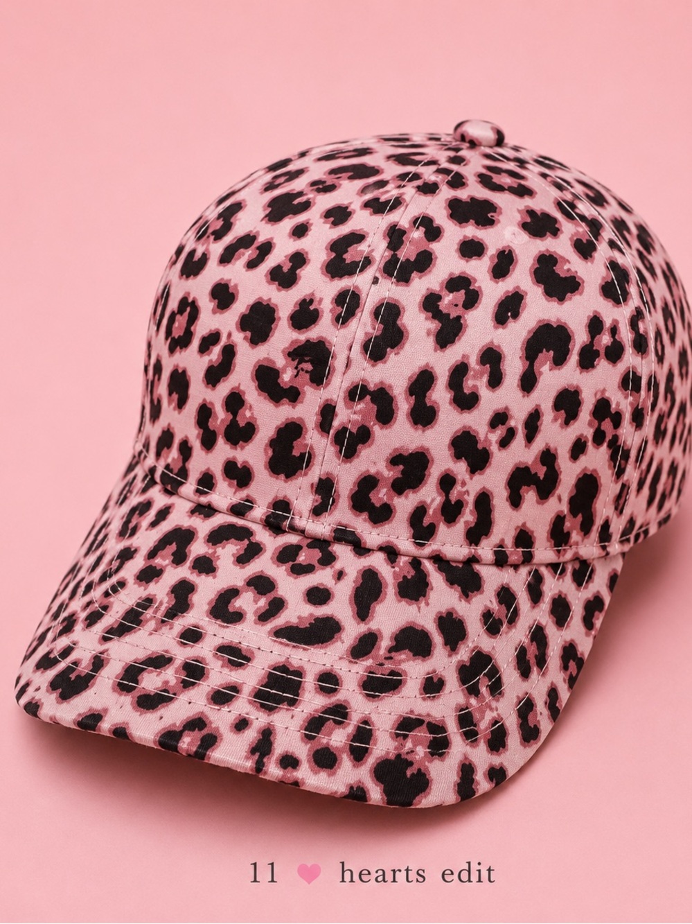 ZENANA Pink Leopard Print Adjustable Baseball Cap Animal Print Hat New - Picture 2 of 6